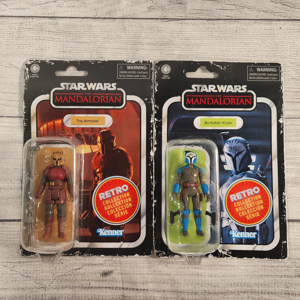 Star Wars The Mandalorian Retro Collection The Armorer & Bo-Katan Kryze Kenner